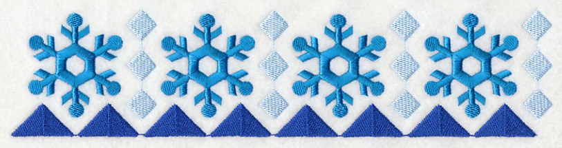 Nordic Winter Snowflake Border - Image 5
