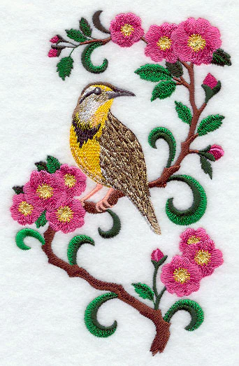 North Dakota Western Meadowlark and Prairie Rose Medley - Image 3