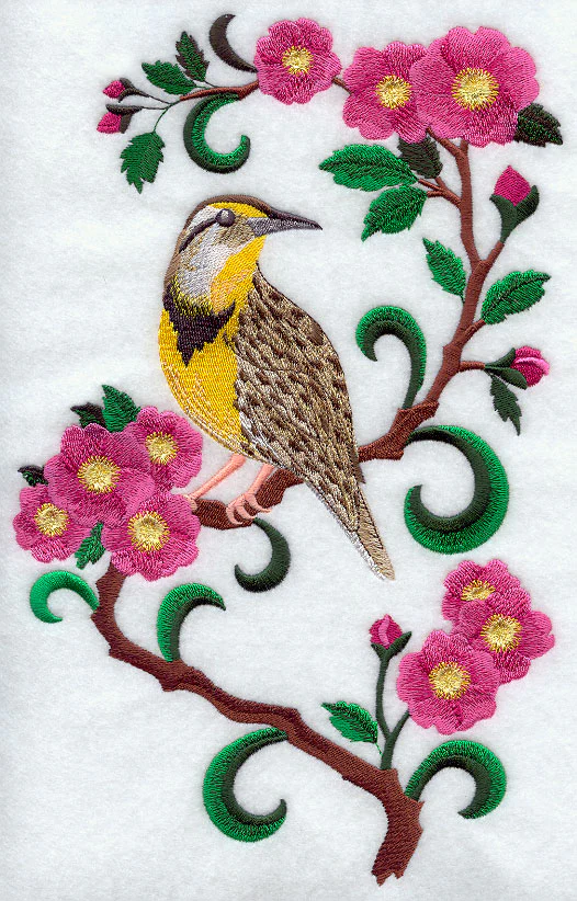 North Dakota Western Meadowlark and Prairie Rose Medley - Image 5