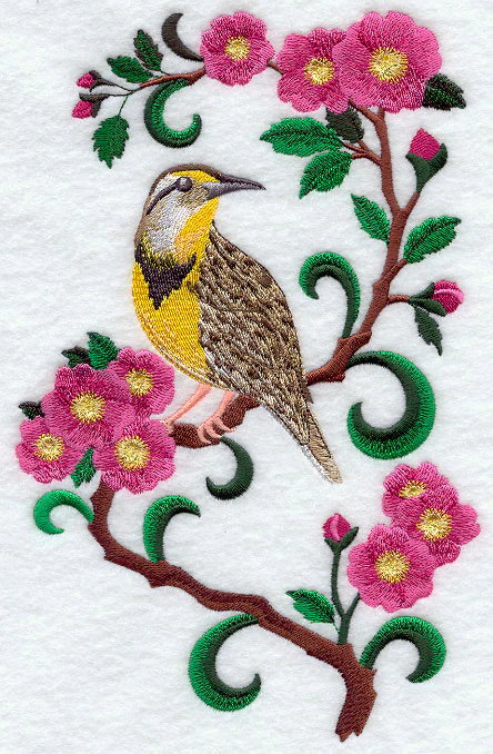 North Dakota Western Meadowlark and Prairie Rose Medley - Image 6