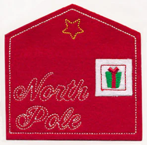 North Pole Envelope (In-the-Hoop) - Image 4