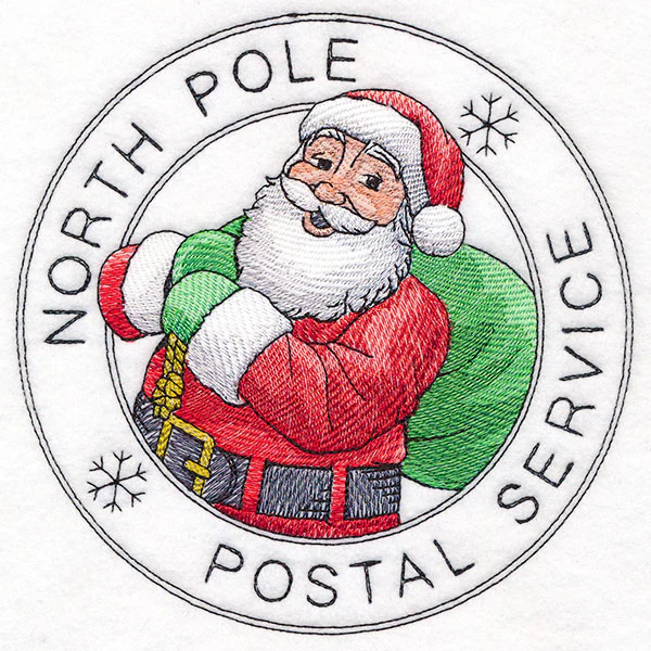 North Pole Postal Service Santa Stamp - Image 5