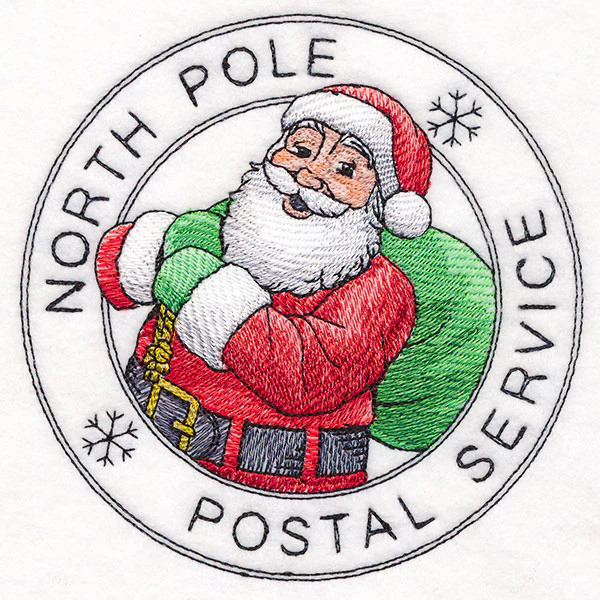 North Pole Postal Service Santa Stamp - Image 7