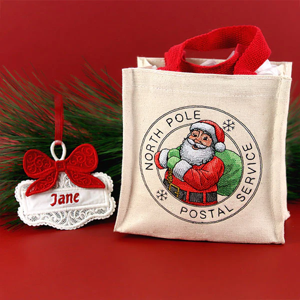 North Pole Postal Service Santa Stamp - Image 8