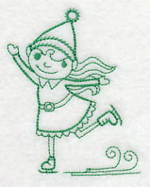 North Pole Skating Elf (Vintage)
