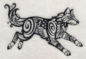 North Wind Wolf (Blackwork) - Image 3