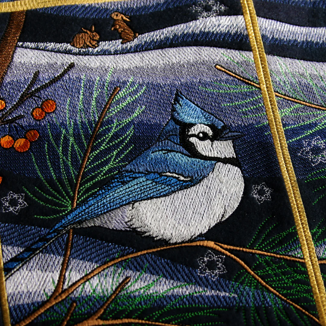 Northern Lights Blue Jays Panel Scene - Bottom Left - Image 7