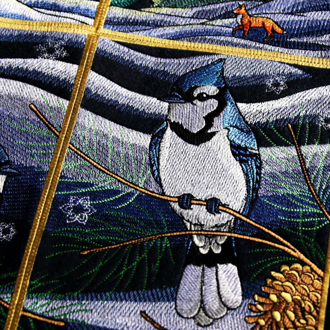 Northern Lights Blue Jays Panel Scene - Bottom Right - Image 7