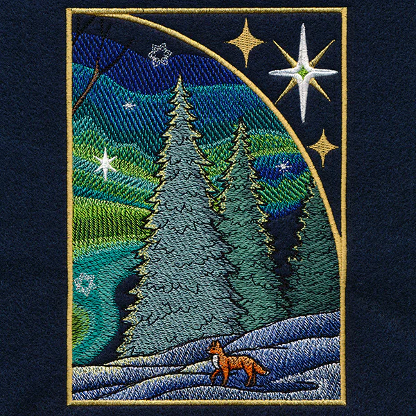 Northern Lights Blue Jays Panel Scene - Upper Right - Image 10