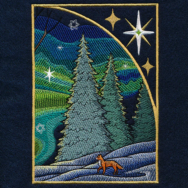 Northern Lights Blue Jays Panel Scene - Upper Right - Image 7