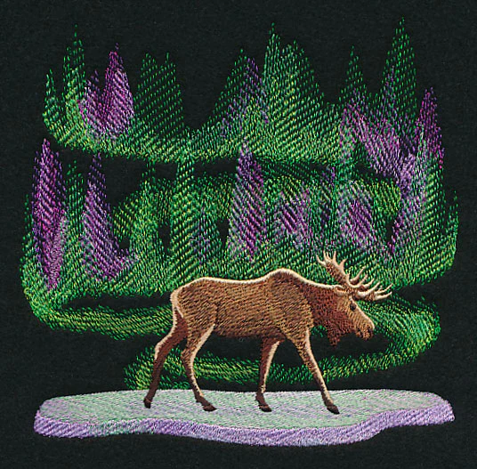 Northern Lights Moose - Image 4