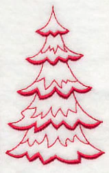 Northwoods Evergreen 1 (Redwork) - Image 3