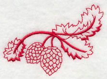Northwoods Pine Branch (Redwork)
