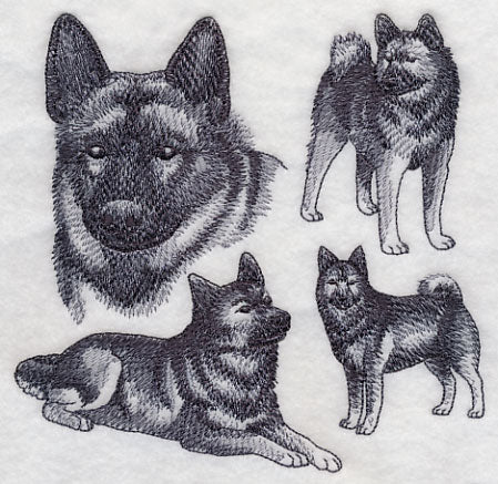 Norwegian Elkhound Sketch - Image 3