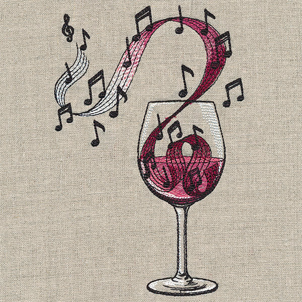 Notes of Flavor Wine Glass - Image 7