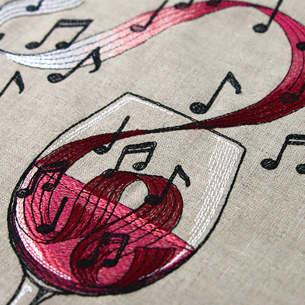 Notes of Flavor Wine Glass - Image 8