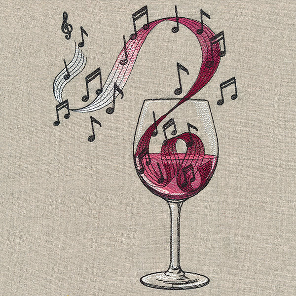 Notes of Flavor Wine Glass - Image 9