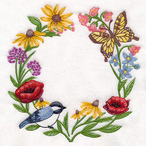 Notions of Spring Flower Wreath - Image 13