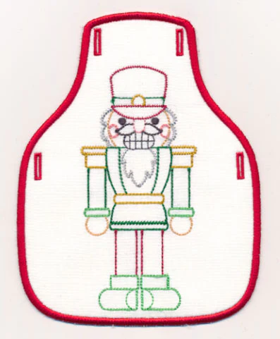 Nutcracker Bottle Apron (Vintage) (In-the-Hoop)