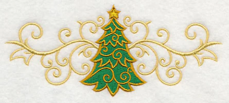 O Christmas Tree in Filigree Border - Image 4