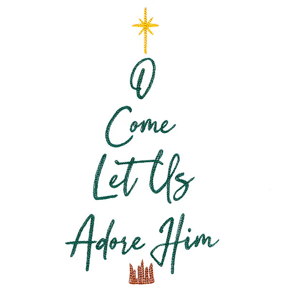 O Come Let Us Adore Him Christmas Tree - Image 3
