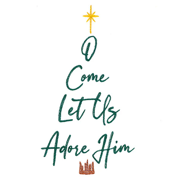 O Come Let Us Adore Him Christmas Tree - Image 4