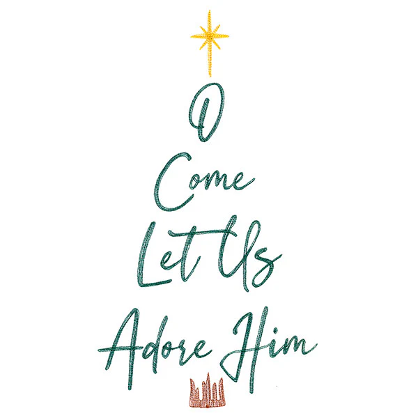 O Come Let Us Adore Him Christmas Tree - Image 5