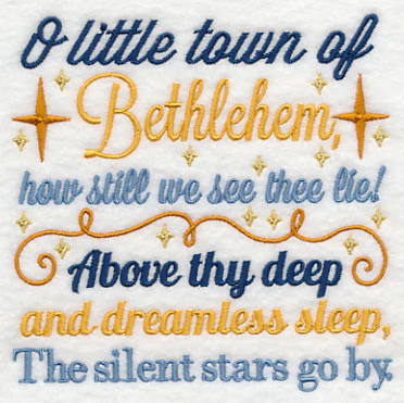 O Little Town of Bethlehem Carol Square - Image 4