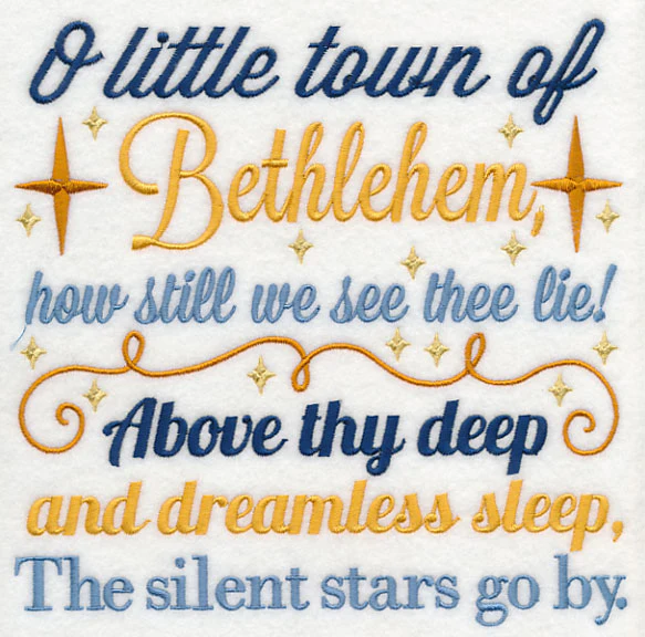 O Little Town of Bethlehem Carol Square - Image 5