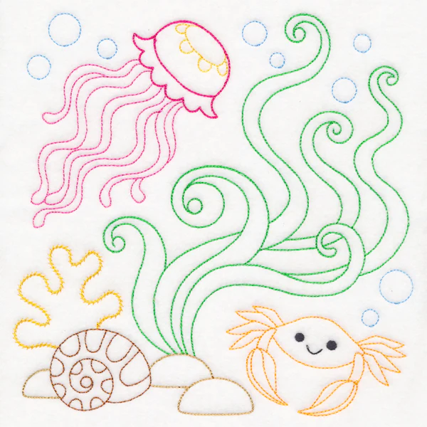 Ocean Adventure Crab and Jellyfish (Vintage) - Image 6