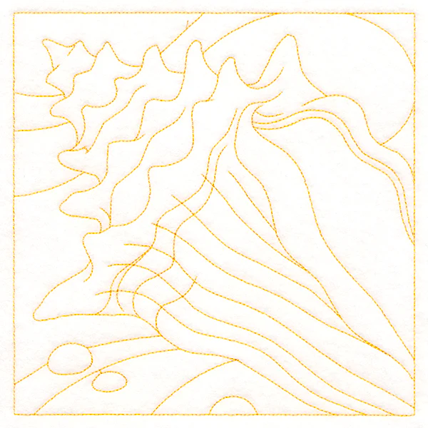 Ocean Treasures Quilting - Conch Shell (Double Run) - Image 2