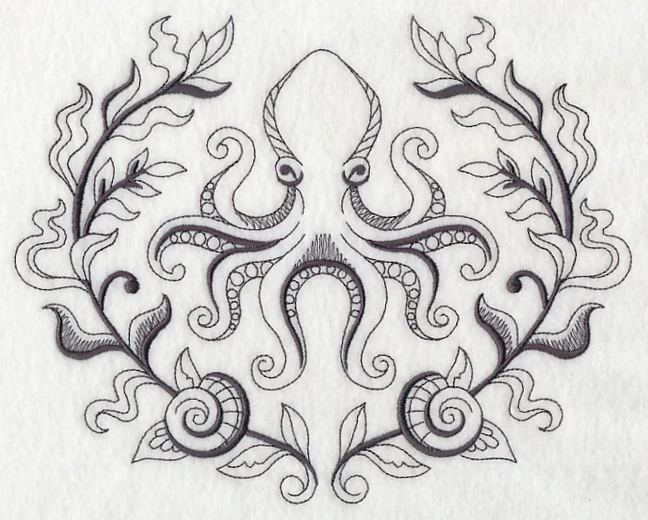 Octopus and Seaweed Laurel