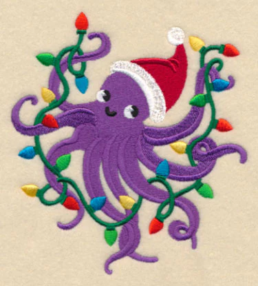 Octopus with Christmas Lights - Image 2