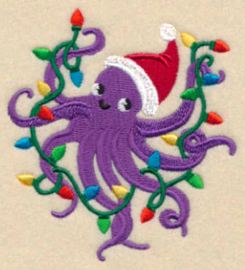 Octopus with Christmas Lights - Image 3