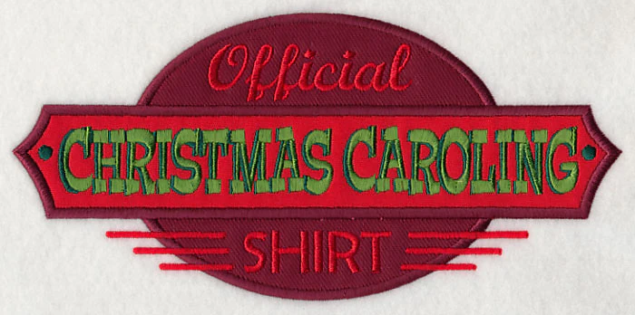 Official Christmas Caroling Shirt (Applique) - Image 2
