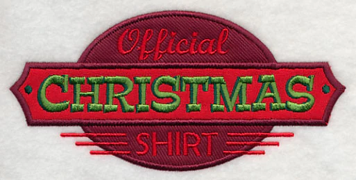 Official Christmas Shirt (Applique) - Image 4