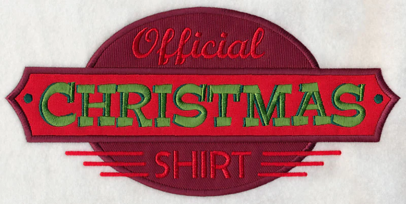 Official Christmas Shirt (Applique) - Image 6