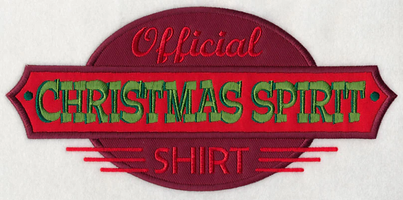 Official Christmas Spirit Shirt (Applique) - Image 6