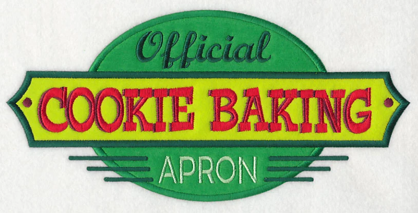 Official Cookie Baking Apron (Applique) - Image 6