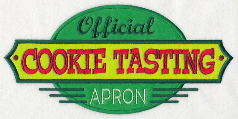 Official Cookie Tasting Apron (Applique) - Image 6