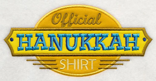 Official Hanukkah Shirt (Applique) - Image 4