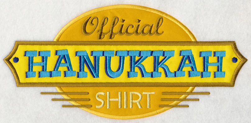 Official Hanukkah Shirt (Applique) - Image 6