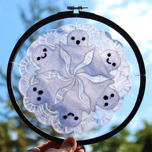 One for the Boos Ghost Doily (Organza) - Image 2