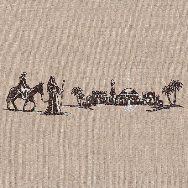 Onward Toward Bethlehem Christmas Etching Border - Image 3
