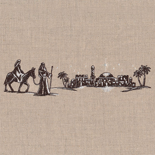 Onward Toward Bethlehem Christmas Etching Border - Image 4