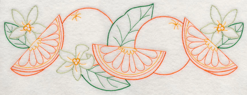 Orange & Blossom Border (Vintage) - Image 6