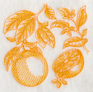 Orange Botanical (Toile) - Image 5