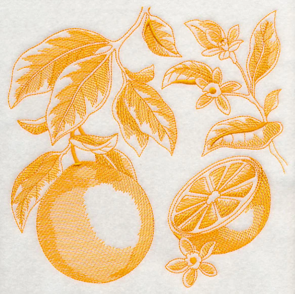 Orange Botanical (Toile) - Image 6