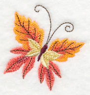 Orange Leafy Butterfly - Image 2
