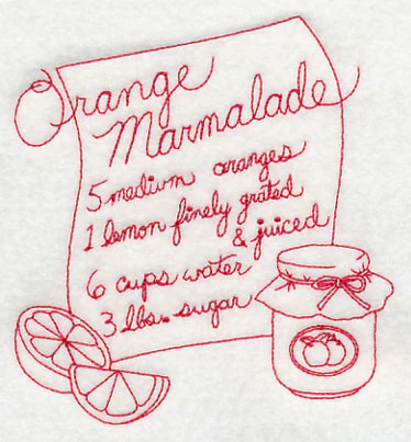 Orange Marmalade (Redwork) - Image 4